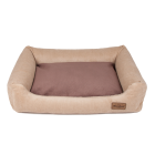 Siberian Sofa beige, double pillow beige&brown